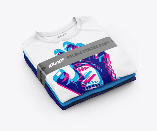 Folded OKE t-shirts